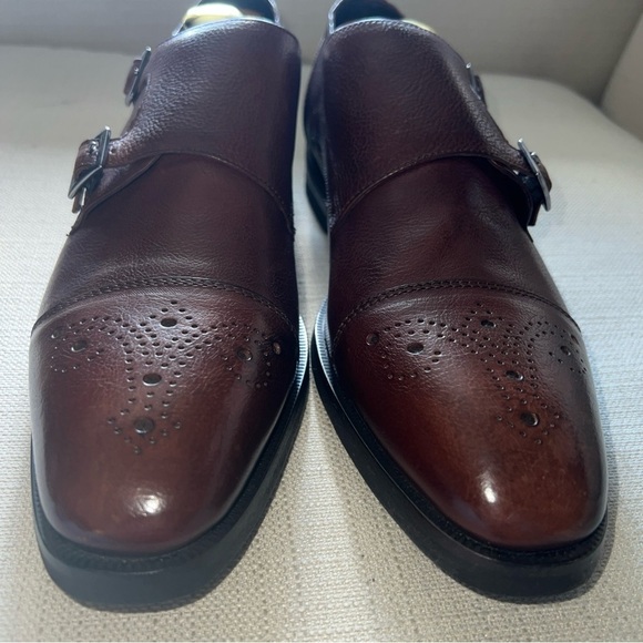 Nettleton Florence-N Double Monk Strap Burro/M Brown Size 9.5M - Picture 3 of 11
